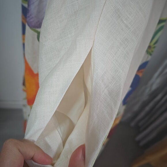 Alemais Erames floral pattern square-necked linen halter dress - Picture 9 of 12